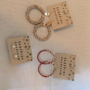 Earrings - 3 pair set